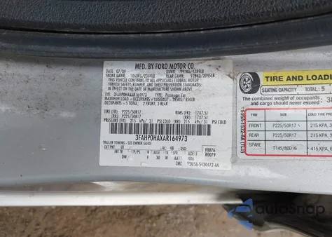2010 Ford Fusion Se from USA, damaged, VIN 3FAHP0HAXAR164973